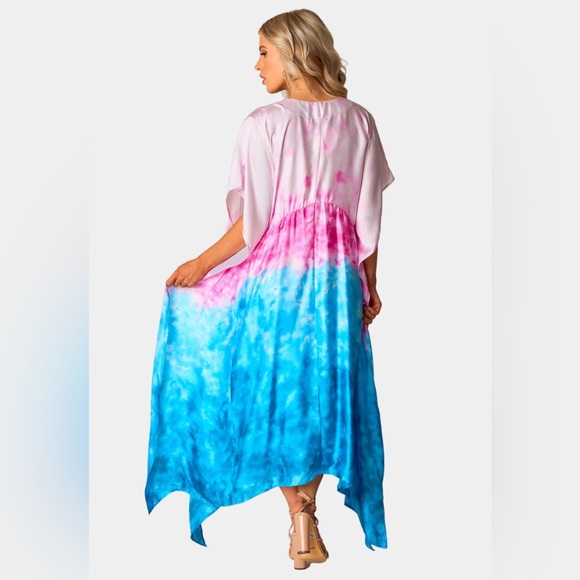 MAMIE CAFTAN MAXI DRESS - SHORELINE SZ S - Picture 3 of 5